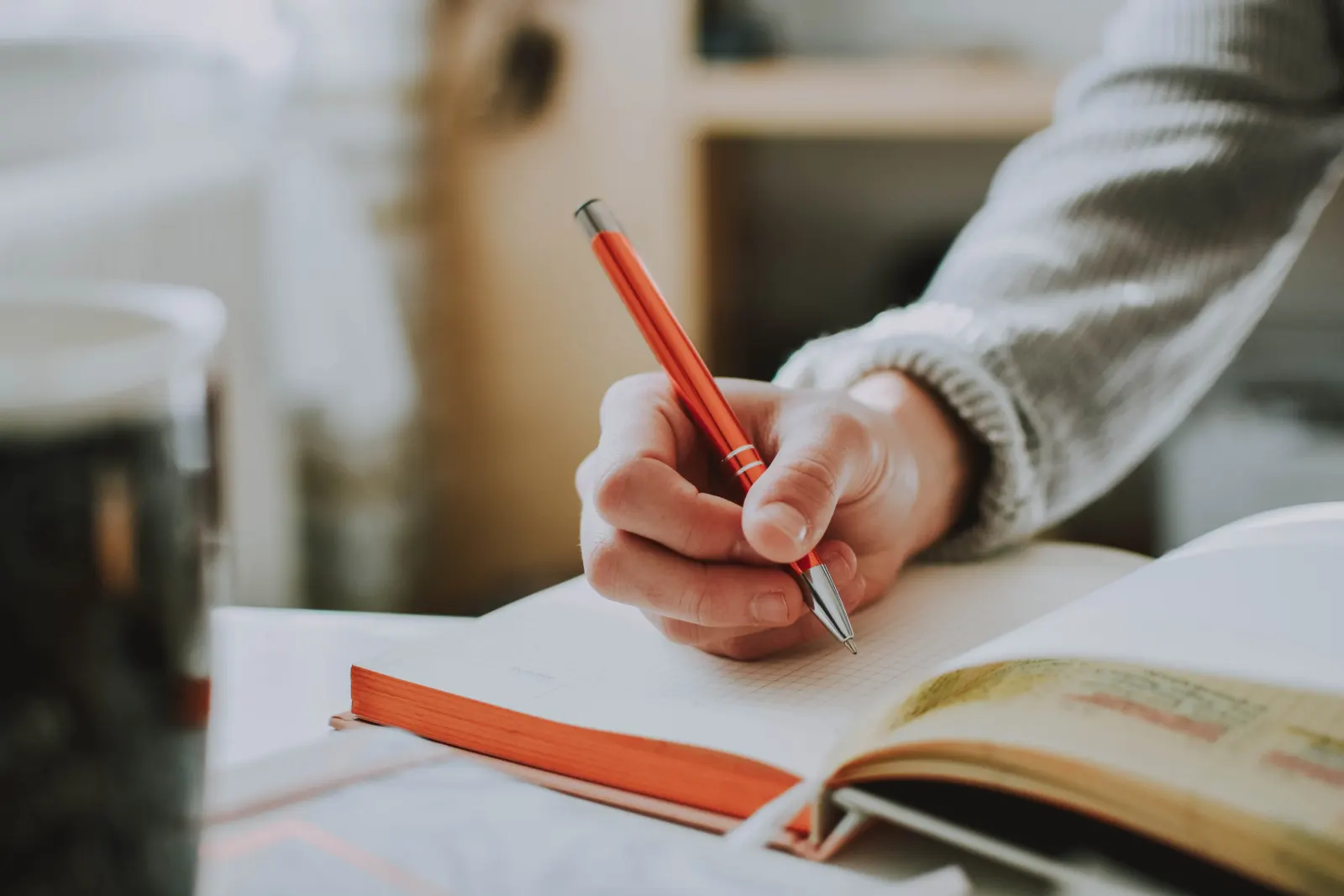 Taking notes with a pen